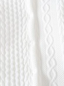 Mono De Niño Bebé Sólido De Un Solo Botón Cruzado - Blanco - Ver 3