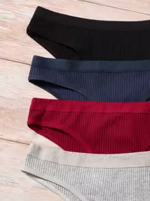 7入組素色簡約風內褲 - 彩色 - 查看 5