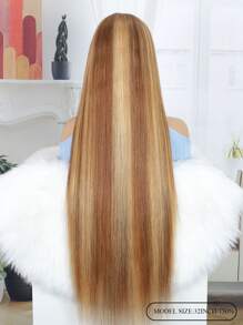 Extra Long Highlight 13X4 Transparent Lace Front Wigs With Baby Hair Pre Plucked Human Hair Wigs Top Quality For Women - SP4/27 - View 4