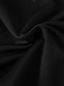 SHEIN Unity Christmas Print Sweatshirt for Christmas - Black - View 3