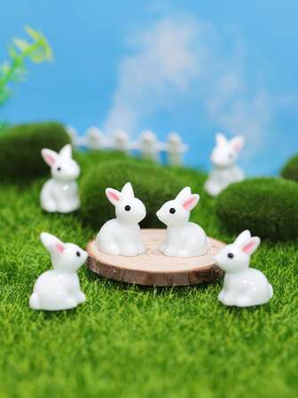 10入組兔子設計花園裝飾工藝