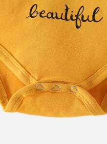 2pcs Baby Girl Long Sleeve Outfit Set Sunflower Pattern With Headband - Multicolor - View 4