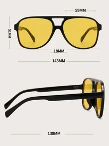 1 件女士大号方形框架时尚眼镜有色镜片，适合日常佩戴或旅行海滩派对俱乐部，适合夏季海滩度假、户外、旅行