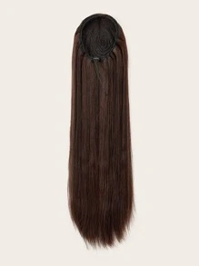 Extensión de cabello para cola de caballo larga, peluca de uso casual y conveniente - Marrón - Ver 3