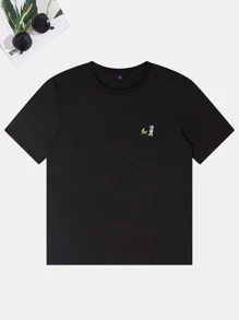 Manfinity Homme Men Astronaut Print Tee - Black - View 4