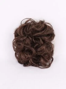 Peluca sintética resistente al calor con clip para agarrar, bolsa de cabello en coleta marrón, de alta calidad para uso diario, aspecto natural, buena calidad, sintética y suave, para mujer y cosplay - Café integral - Ver 5