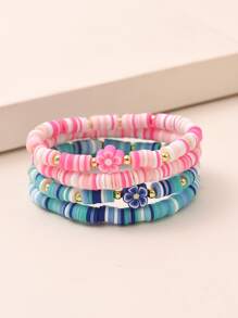 4 cái vòng tay trang trí hoa - Nhiều màu - Xem 2