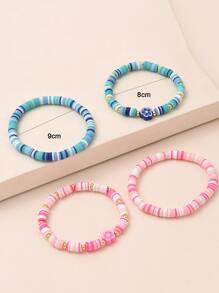 4 cái vòng tay trang trí hoa - Nhiều màu - Xem 3