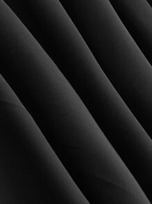 SHEIN MOD Flounce Sleeve Ruched Bust Floral Print 2 In 1 Dress - Black - View 3