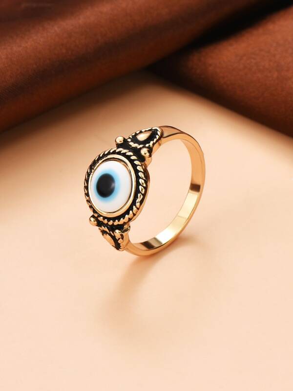 Evil Eye Decor Ring SHEIN USA
