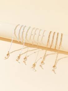 Chuỗi kính 3 cái - Nhiều màu - Xem 1