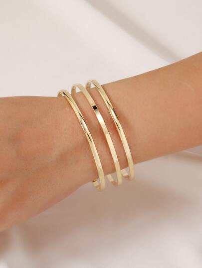 1 Pieza Pulsera Abierta Hueca