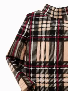 SHEIN Leap Crew 嬰兒格紋印花小高領連衣裙 - 彩色 - 查看 3