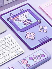 1 peça Mouse Pad Desenho Animado Padrão de Coelho - Roxo - Visão 4