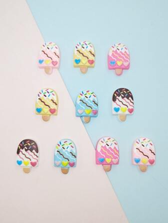 10入組冰淇淋造型手工diy配件