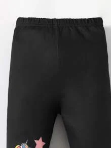 Cô Gái Trẻ Kỳ lân in Xà cạp - màu đen - Xem 3