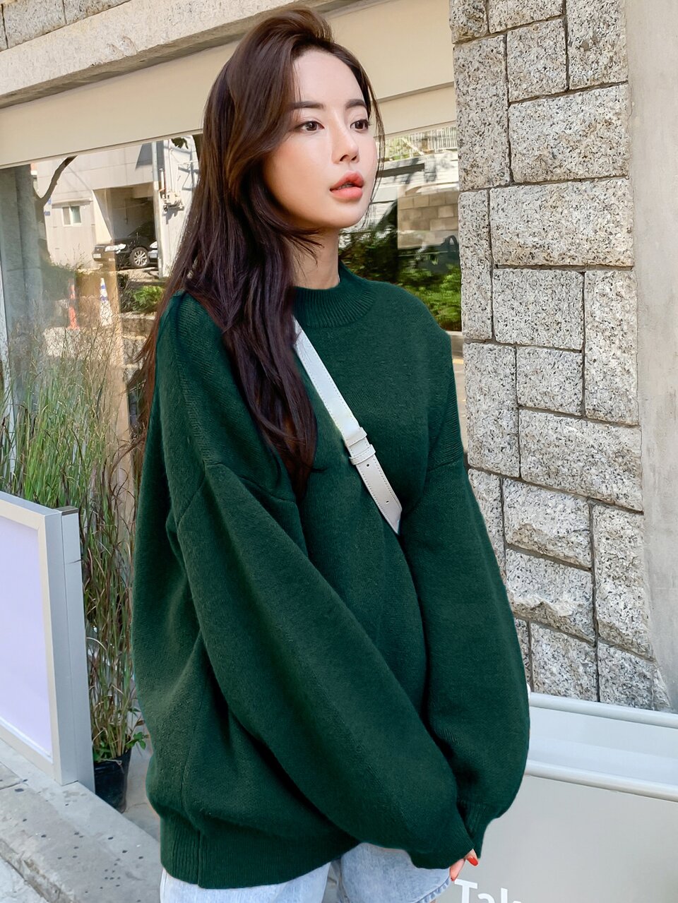 Solid Drop Shoulder Ribbed Knit Oversized Sweater,Long Sleeve Tops,Fall Women Clothes