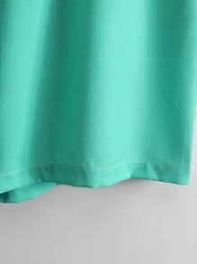 Manfinity RSRT Men Striped & Flamingo Print Shirt & Drawstring Waist Shorts Without Tee - Mint Green - View 5