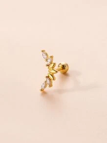 1 Miếng Đinh tán tai Khối Zirconia  Trang trí - Vàng - Xem 3