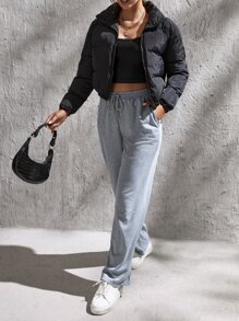 SHEIN Tall Top sans manches court unicolore