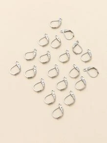 20 chiếc Phụ kiện Bông tai Tự làm - Bạc - Xem 2