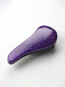 1pc Glitter Hair Comb Hair Brush - Purple - View 2