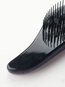 1pc Glitter Hair Comb Hair Brush - Purple - View 4