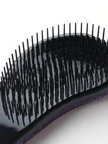 1pc Glitter Hair Comb Hair Brush - Purple - View 5