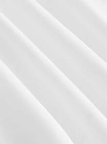 SHEIN MOD Solid Lace Up Cami Dress - White - View 5