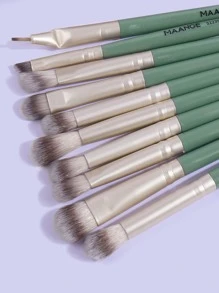Bộ cọ trang điểm chuyên nghiệp MAANGE 18 chiếc, dụng cụ trang điểm với sợi mềm dễ mang theo, cọ nền, cọ phấn mắt, cọ tán phấn, cọ lông mày, bộ cọ du lịch, bộ cọ, bộ cọ trang điểm, bộ cọ trang điểm, bộ trang điểm hoàn chỉnh, bộ cọ trang điểm, bộ trang điểm hoàn chỉnh, bộ cọ, bộ cọ trang điểm, bộ quà tặng trang điểm - màu xanh lá - Xem 9