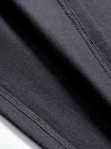 Manfinity Men Contrast Plaid Polo Shirt - Dark Grey - View 7