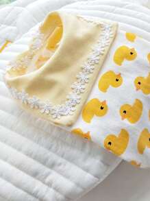 卡通鴨寵物背心 - 黃色 - 查看 3