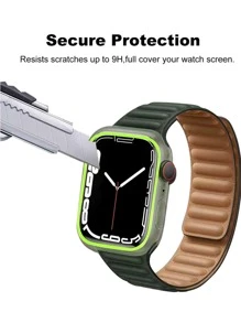 1入組發光發亮屏幕保護膜適用於Apple Watch - 綠色 - 查看 4