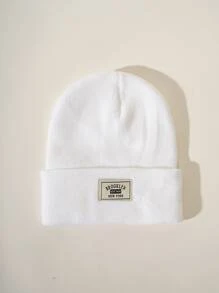 男士字母贴片装饰休闲便帽秋季休闲装 - 白色 - 查看 3