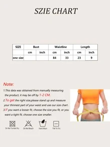 合成橡膠運動造型腹帶塑身腰部訓練器束腰胸衣 - 黑色 - 查看 7