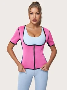 1 Pieza De Corsé De Entrenador De Cintura De Ropa Deportiva De Caucho Sintético - Rosa - Ver 4