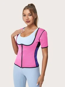 1 Pieza De Corsé De Entrenador De Cintura De Ropa Deportiva De Caucho Sintético - Rosa - Ver 5