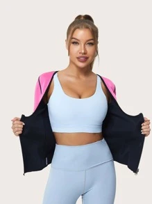 1 Pieza De Corsé De Entrenador De Cintura De Ropa Deportiva De Caucho Sintético - Rosa - Ver 6