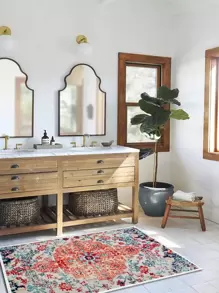 1入圖形圖案地毯，房間裝飾 - 彩色 - 查看 5