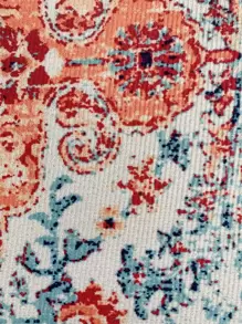 1入圖形圖案地毯，房間裝飾 - 彩色 - 查看 6