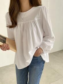 DAZY 鑽石鑽石背心襯衫 - 白色 - 查看 6