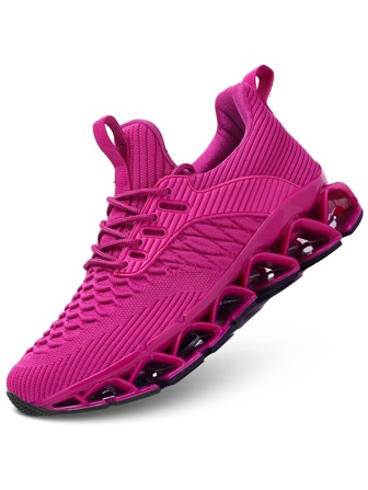Women Lace-Up Front Running Shoes, Ideal With Hoodie Round Toe Sporty Shoes For Daily