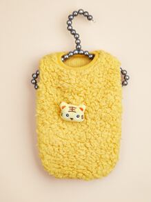 Cartoon Tiger Decor Pet Tank - Orange - View 2