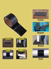 1pc Waterproof Repair Tape - Black - View 6