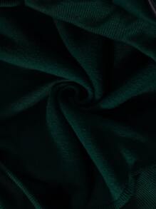 INAWLY 字母圖案加絨內裏袋鼠口袋連帽衫