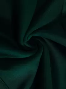 INAWLY 字母圖案加絨內裏袋鼠口袋連帽衫