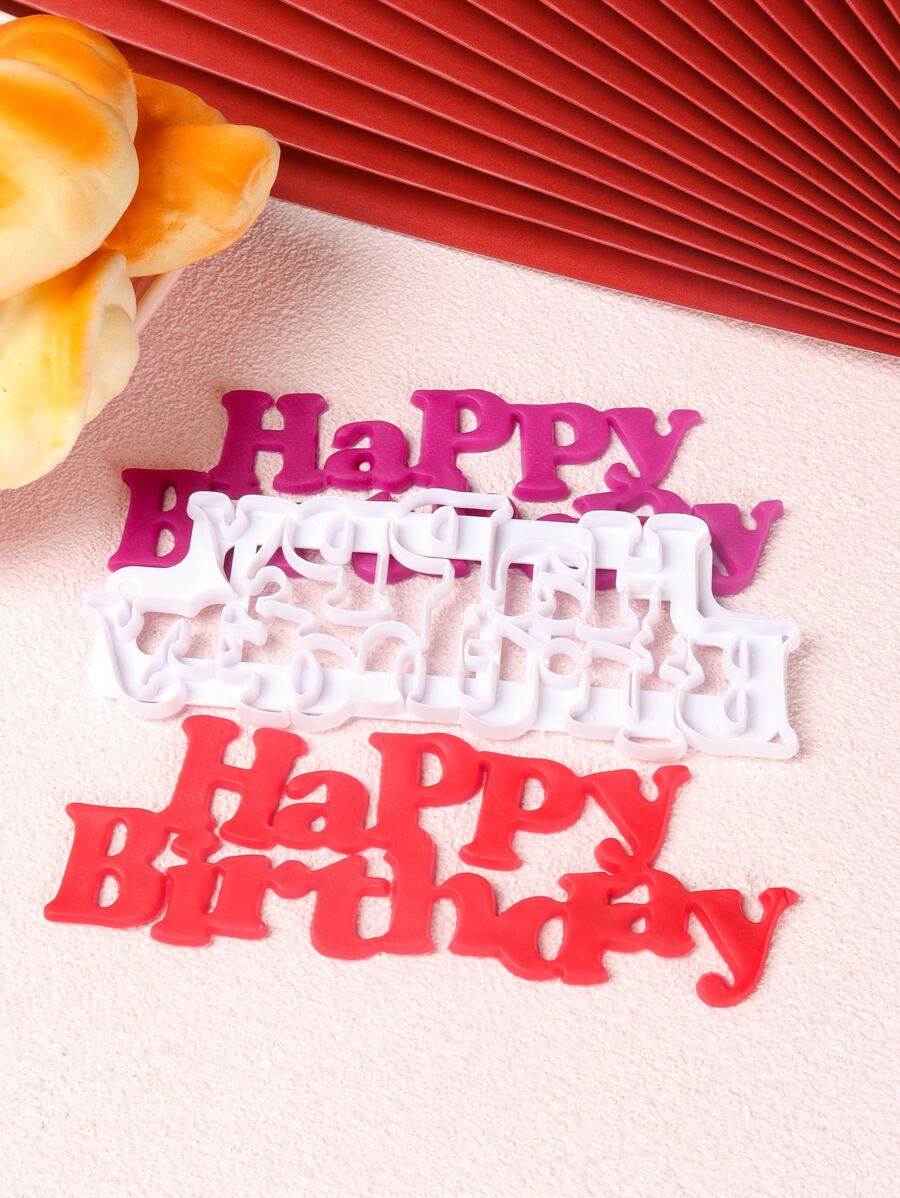 1pc Letter Shaped Cookie Mold - White - View 1