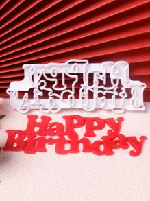 1pc Letter Shaped Cookie Mold - White - View 4