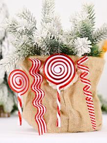 4pcs Lollipop Design Christmas Tree Decoration - View 2
