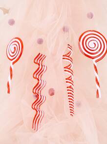 4pcs Lollipop Design Christmas Tree Decoration - View 3